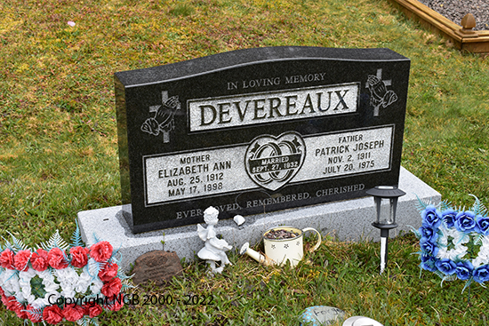 Elizabeth Ann & Patrick Joseph Devereaux