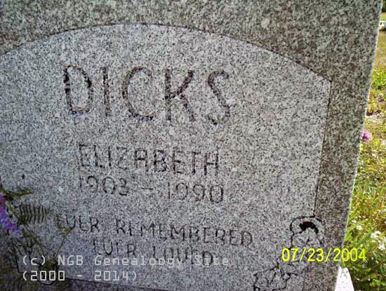 Elizabth Dicks