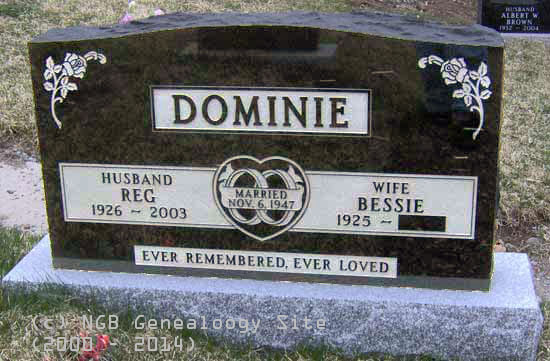 Reg and Bessie Dominie