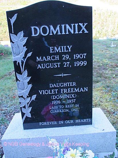 Emily Dominix and Violet (Dominix) Freeman