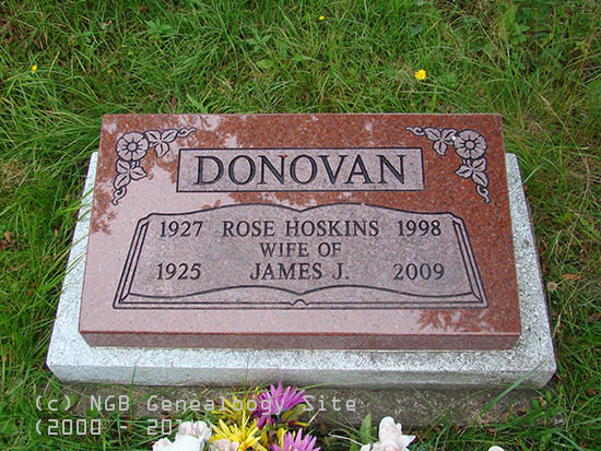 Rose Hoskins and James J. Donovon