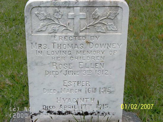 Rose, Hyacinth, and Esther Downey