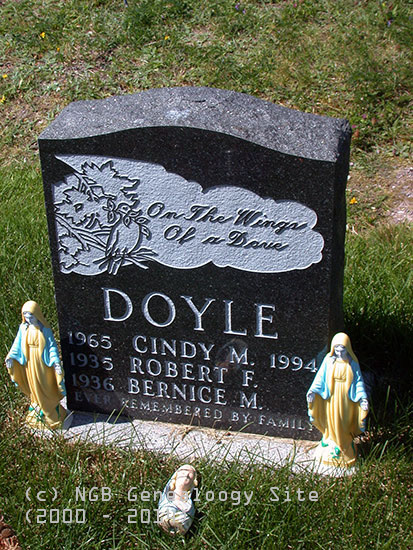 Cindy M., Robert F. & Bernice M. Doyle