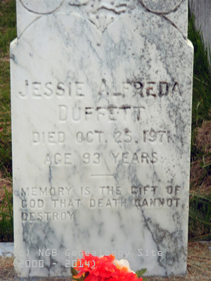 Jessie Alfreda Duffett