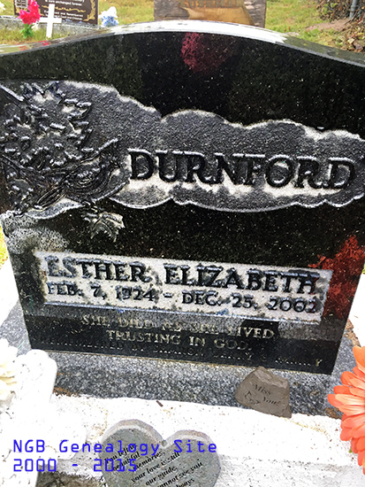 Esther Elizabeth Durnford