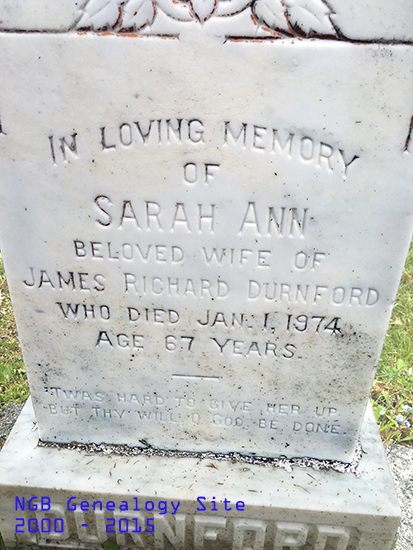 Sarah Ann Durnford