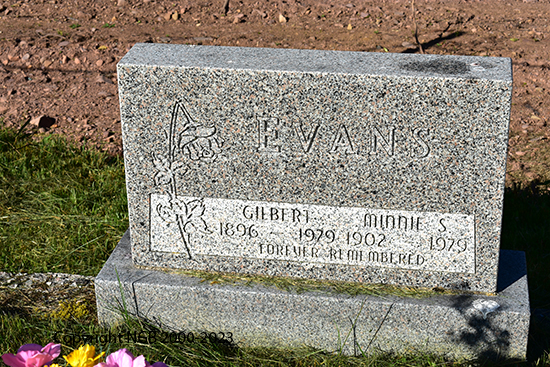 Gilbert  & Minnie S. Evans