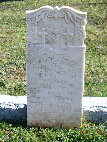 John, Matilda, Elizabeth & James Evans