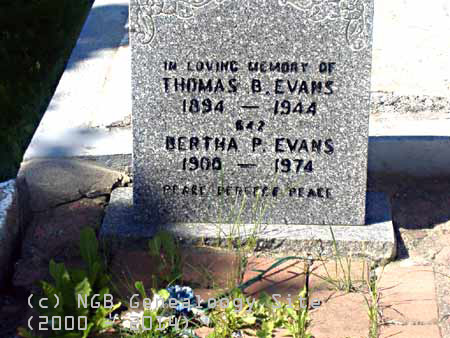 Thomas and Bertha EVANS