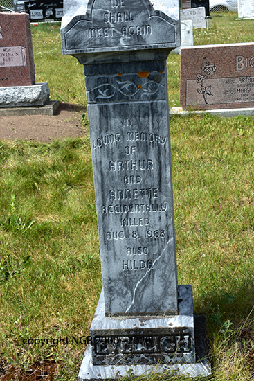 Arthur, Annette & Hilda Eveleigh