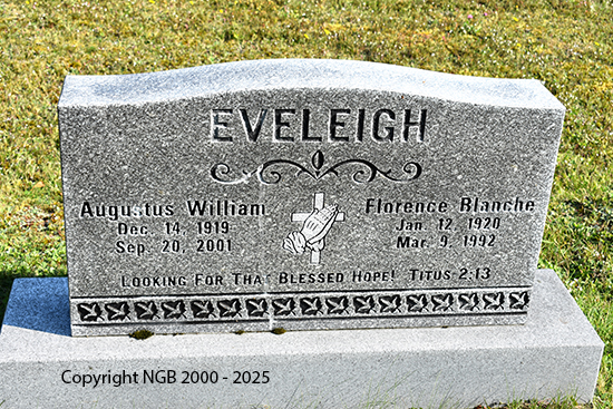 Augustus William & Florence Blanche Eveleigh