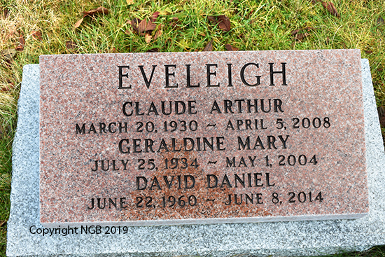 Claude Arthur, Geraldine Mary & Daid Daniel Eveleigh