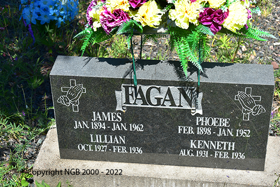 James, Phoebe, Lillian & Kenneth Fagan 
