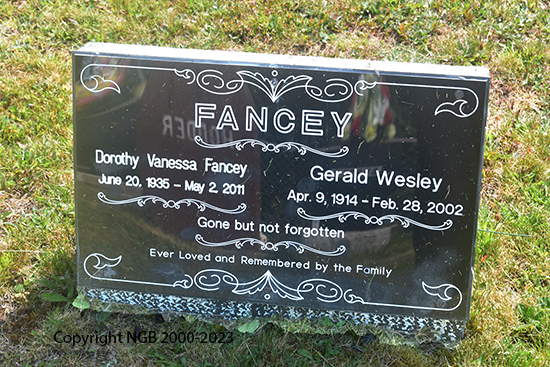 Gerald Wesley & Dorothy Vanessa Fancey