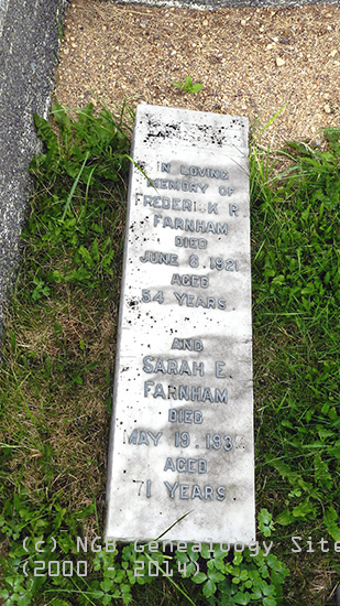 Frederick R. & Sarah E. Farnham