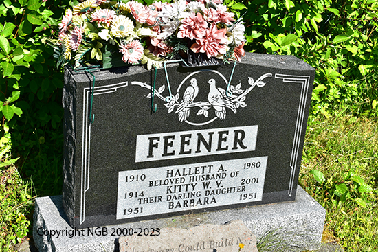Hallett A., Kitty W. V. & Barbara Feener