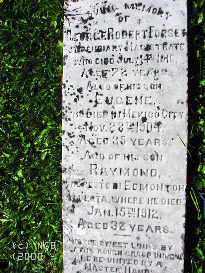 GEORGE, EUGENE AND RAYMOND FORSEY