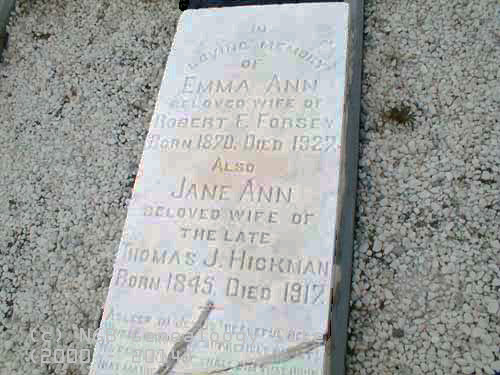 Emma Ann Forsey and Jane Ann Hickman