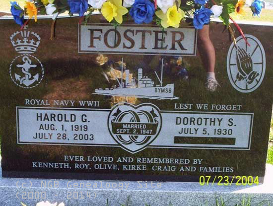 HAROLD AND DOROTHY FOSTER
