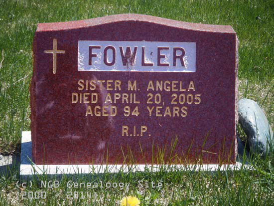 Sr. M. Angela Fowler