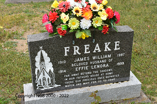 James William & Effie Lenora Freakew
