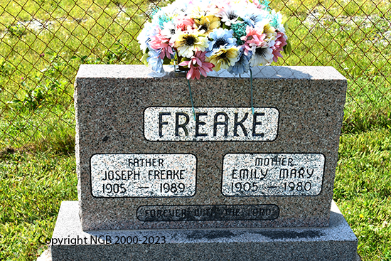 Joseph & Emily Mary Freake