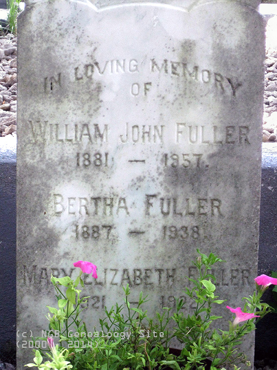 William John, Bertha & Mary Elizabeth Fuller