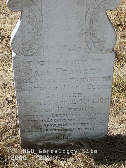  Jane Frances Gardner