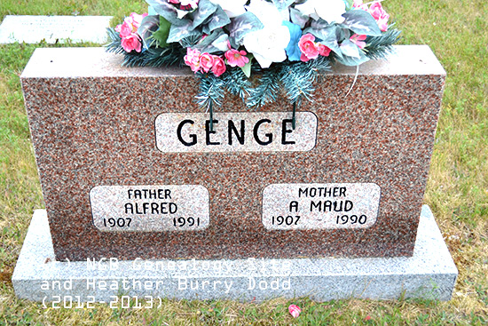 Alfred & A Maud Genge