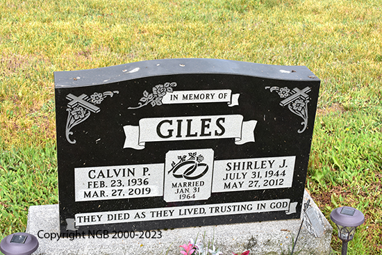 Calvin P. & Shirley J. Giles