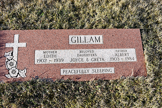 Edith, Joyce, Gret & Albert Gillam 