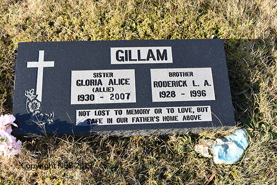 Gloria Alice & Roderick L. A. Gillam