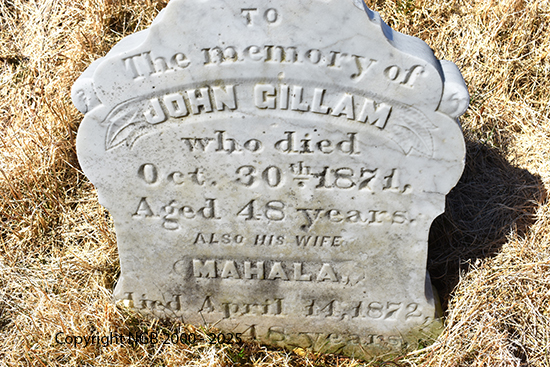 John & Mahala Gillam