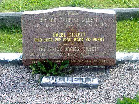 Frederick, Hazel, and William GILLETT