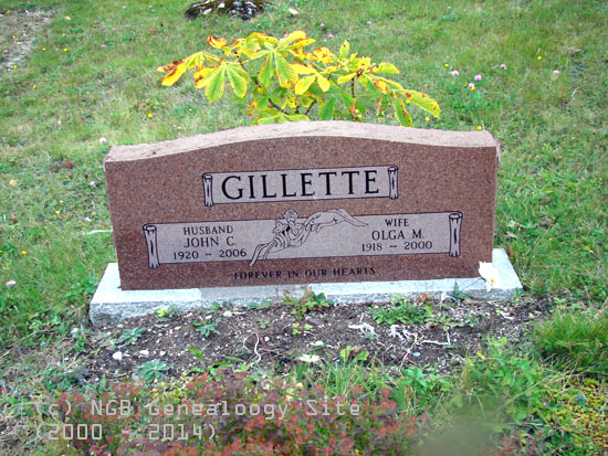 John and Olga Gillette