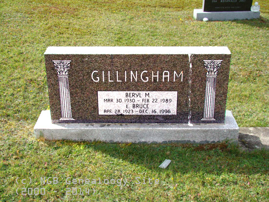 Beryl and E. Bruce Gillingham