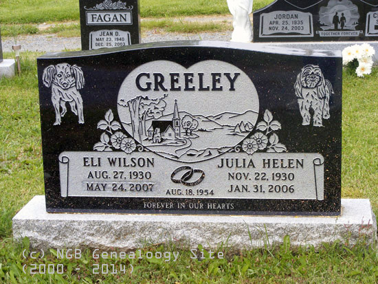 Eli Wilson and Julia Helen Greeley