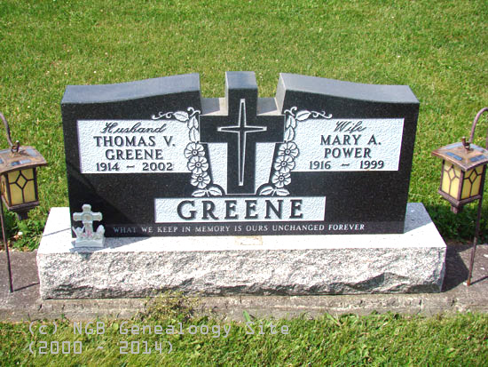 Thomas V. and Mary A. Power Greene