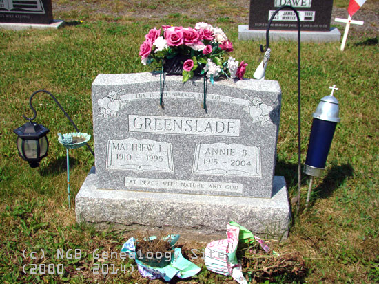 Matthew I. and Annie B. Greenslade