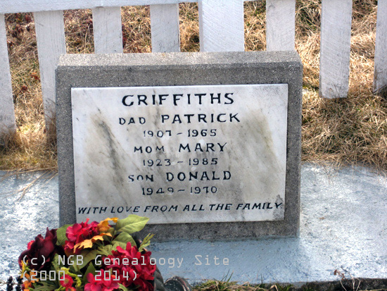 Patrick, Mary & Donald Griffiths