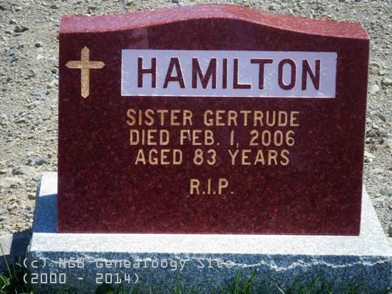 Sr. Gertrude Hamilton
