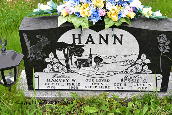 Harvey W. & Bessie C. Hann