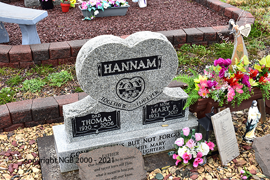 Thomas & Mary P. Hannam