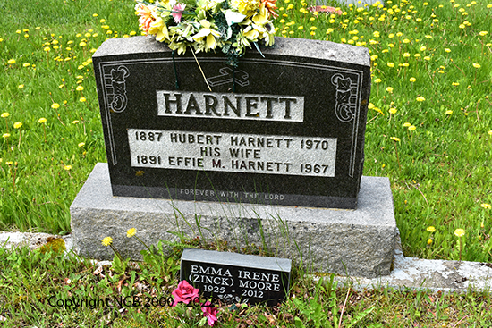 Effie M. & Hubert Harnett and Emma Irene Moore