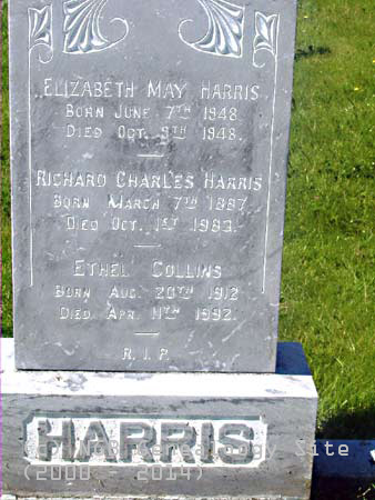 Richard and Elizabeth HARRIS also Ethel COLLINS