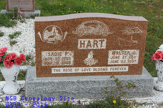 Sadie P & Walter G Hart