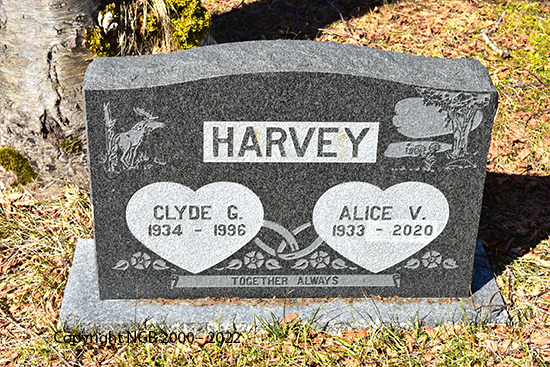 Clyde G, & Alice V. Harvey