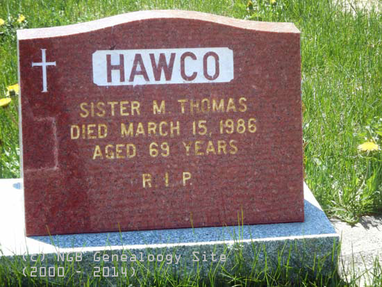 Sr. M. Thomas Hawco