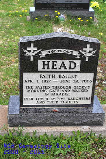Faith Bailey Head