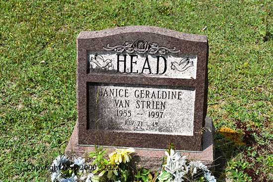 Janice Geraldine Van Strien Head